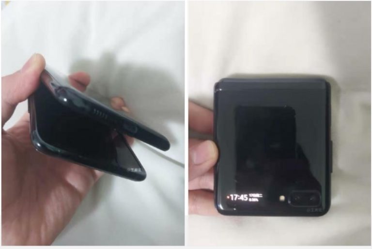 Samsung, prime foto dello smartphone a conchiglia
