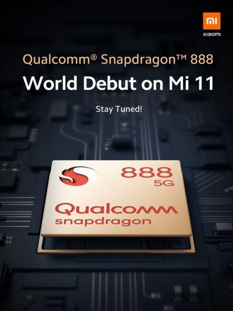 Xiaomi Mi 11 sarà il primo smartphone al mondo con processore Snapdragon 888