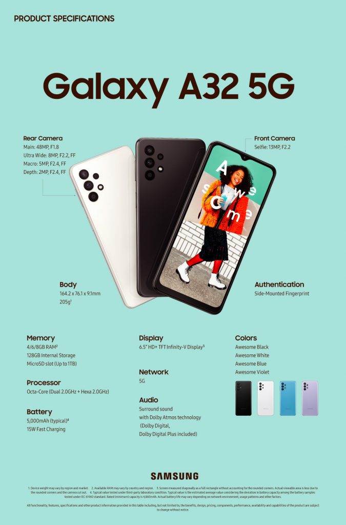 samsung galaxy a32 5g