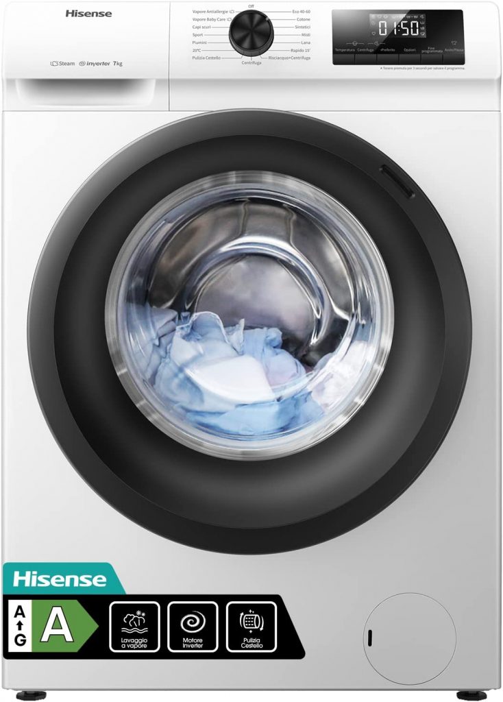 Hisense WFQE7012EVM - migliore lavatrice 7 kg
