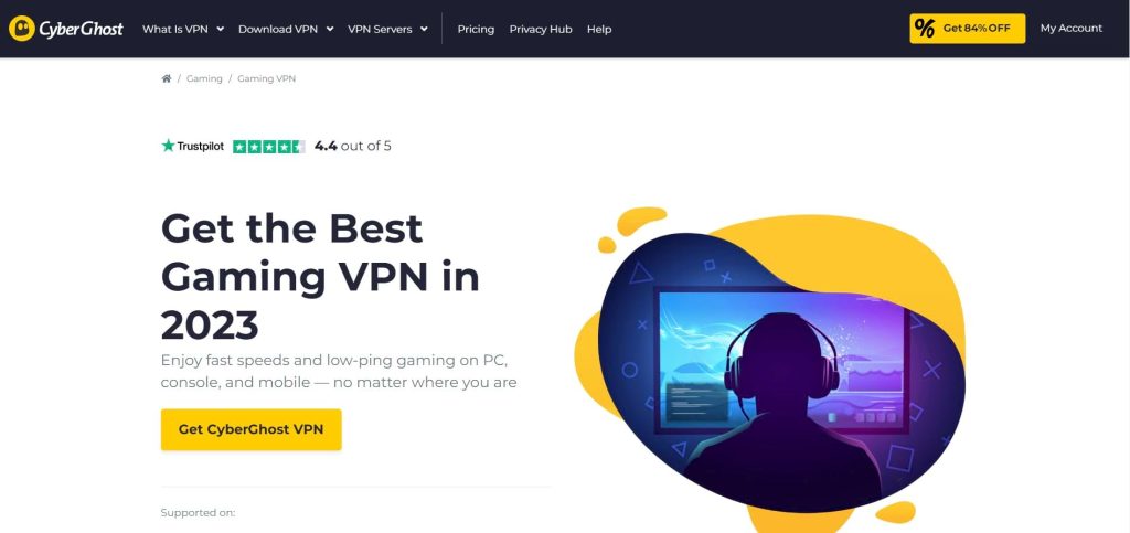 cyberghost vpn gaming