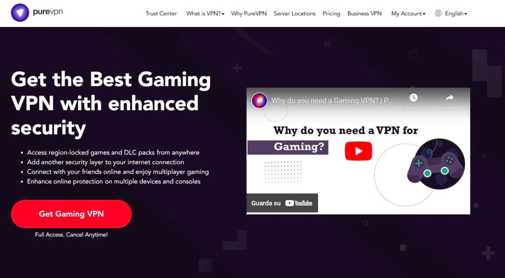 purevpn vpn gaming