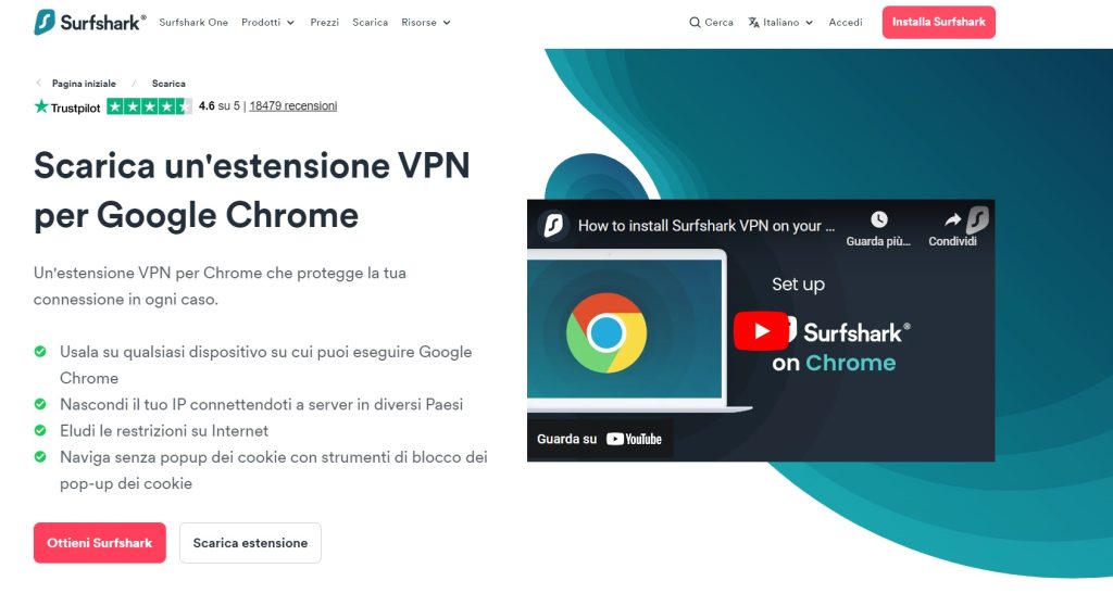 surfshark vpn chrome