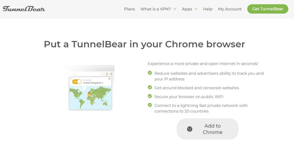 tunnelbear vpn chrome