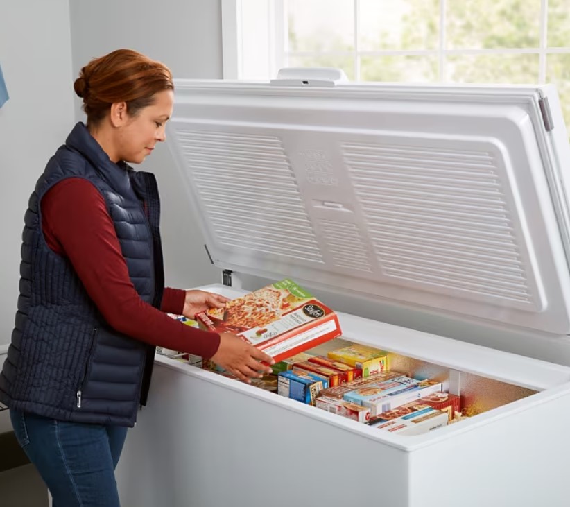 Cestello Per Congelatore A Pozzetto Regolabile In PP - Contenitore Organizer Con Maniglia, Lunghezza 40-52 Cm, Portata 15-25 Kg, Per Frigorifero E Armadio